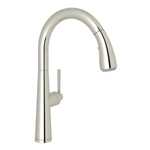 Lux Pulldown Kitchen Faucet - Polished Nickel with Metal Lever Handle | Model Number: R7515LMPN-2 - Product Knockout