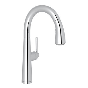 Lux Pulldown Bar and Food Prep Faucet - Polished Chrome with Metal Lever Handle | Model Number: R7515SLMAPC-2 - Product Knockout