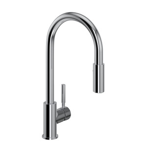 Lux Side Handle Stainless Steel Pulldown Kitchen Faucet - Polished Chrome with Lever Handle | Model Number: R7520APC - Product Knockout