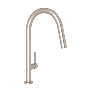 Modern Lux Pulldown Kitchen Faucet - Stainless Steel with Metal Lever Handle | Model Number: R7581LMSS-2 - Product Knockout