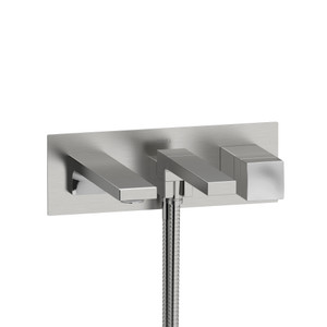 DISCONTINUED Reflet Wall Mount Tub Filler - Brushed Chrome | Model Number: RF21BC