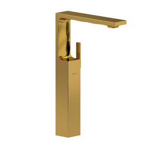 Reflet Single Handle Tall Bathroom Faucet - Brushed Gold | Model Number: RFL01BG - Product Knockout