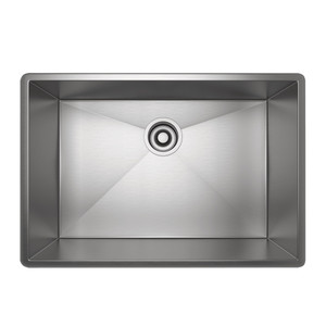 Forze Single Bowl Stainless Steel Kitchen Sink - Brushed Stainless Steel | Model Number: RSS2416SB - Product Knockout
