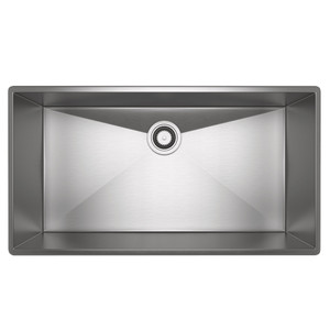Forze Single Bowl Stainless Steel Kitchen Sink - Brushed Stainless Steel | Model Number: RSS3318SB - Product Knockout
