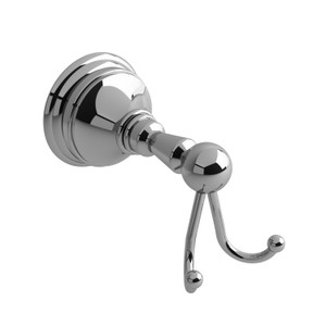 Retro™ Double Robe Hook - Chrome | Model Number: RT0C