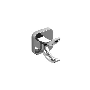 Salomé™ Double Robe Hook - Chrome | Model Number: SA0C