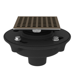 DISCONTINUÉ -Ensemble drain en fonte 2" sans raccord avec couvercle décoratif Matrix 3143 - Bronze anglais | Numéro de modèle: SDCI2-3143EB - Produit épuisé