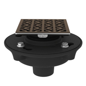 DISCONTINUÉ -Ensemble drain sans raccord en fonte de 2" avec couvercle décoratif Petal​​​​​​​​​​​​​​​​​​​​​ 3146 - Tuscan Brass - Laiton toscan | Numéro de modèle: SDCI2-3146TCB - Produit épuisé