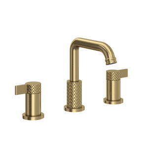 Tenerife Widespread Bathroom Faucet with U-Spout - Antique Gold | Model Number: TE09D3LMAG - Product Knockout