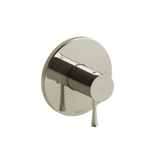 DISCONTINUED-Edge 1/2 Inch Thermostatic and Pressure Balance Trim with up to 3 Functions  - Polished Nickel with Lever Handles | Model Number: TEDTM44PN - Product Knockout