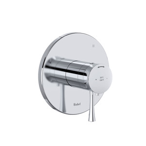 Edge 1/2 Inch Thermostatic and Pressure Balance Trim with up to 5 Functions  - Chrome with Lever Handles | Model Number: TEDTM45C - Product Knockout