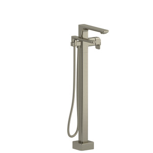 Equinox™ Thermostatic Single  Hole Floor Mount Tub Filler Trim - Brushed Nickel | Model Number: TEQ39BN