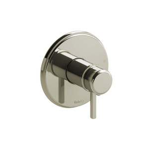 Momenti 1/2 Inch Thermostatic and Pressure Balance Trim with up to 3 Functions  - Polished Nickel with Lever Handles | Model Number: TMMRD44LPN - Product Knockout