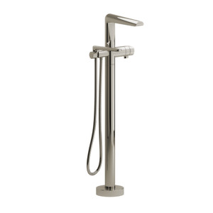 Parabola™ Single Hole Floor Mount Tub Filler Trim - Polished Nickel | Model Number: TPB39PN