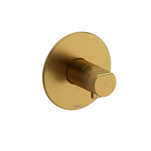 Parabola 1/2 Inch Thermostatic and Pressure Balance Trim with up to 5 Functions  - Brushed Gold | Model Number: TPB45BG - Product Knockout