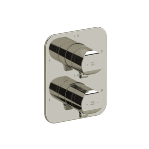 Salomé 3/4 Inch Thermostatic and Pressure Balance Trim with up to 6 Functions - Polished Nickel | Model Number: TSA46PN - Product Knockout
