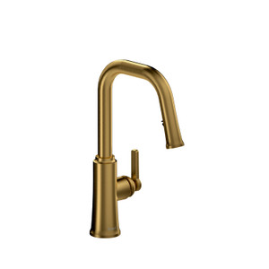 Trattoria™ Pull-Down Kitchen Faucet With U-Spout - Brushed Gold | Model Number: TTSQ101BG