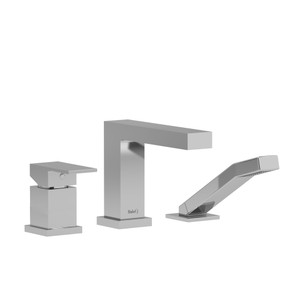 Kubik™ 3-Hole Pressure Balance Deck Mount Tub Filler Trim - Chrome | Model Number: TUS16C