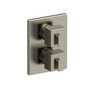 Kubik 3/4 Inch Thermostatic and Pressure Balance Trim with up to 6 Functions  - Brushed Nickel | Model Number: TUS46BN - Product Knockout