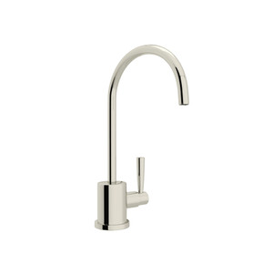 Holborn C-Spout Filter Faucet - Polished Nickel with Metal Lever Handle | Model Number: U.1601L-PN-2 - Product Knockout
