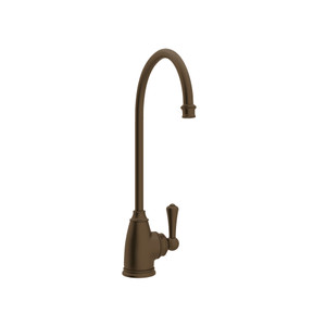 Robinet dispensateur à eau filtrée à bec en C Georgian Era - Bronze anglais avec poignée à levier en métal  | Numéro de modèle: U.1625L-EB-2 - Produit épuisé