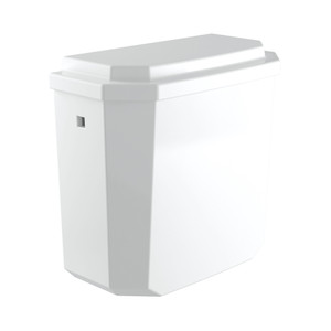 DISCONTINUED-Close Coupled Water Closet Tank Cistern Only With 1.28 GPF Flush Mechanism - White | Model Number: U.2947WH - Product Knockout