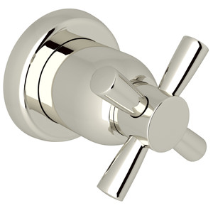 Holborn Trim for Volume Control and 4-Port Dedicated Diverter - Polished Nickel with Cross Handle | Model Number: U.3065X-PN/TO - Product Knockout