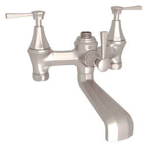 Deco Exposed Tub Filler - Satin Nickel with Metal Lever Handle | Model Number: U.3132LS-STN - Product Knockout
