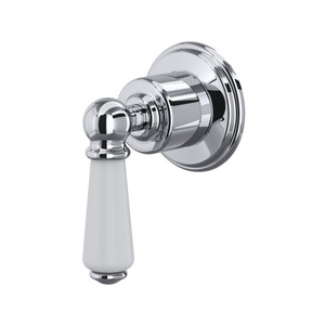 Edwardian Trim for Volume Controls and Diverters - Polished Chrome with Metal Lever Handle | Model Number: U.3240L-APC/TO - Product Knockout