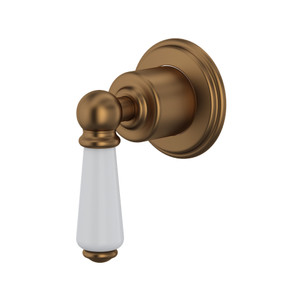 Edwardian Trim for Volume Controls and Diverters - English Bronze with Metal Lever Handle | Model Number: U.3240L-EB/TO - Product Knockout