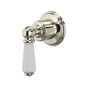 Edwardian Trim for Volume Controls and Diverters - Polished Nickel with Metal Lever Handle | Model Number: U.3240L-PN/TO - Product Knockout