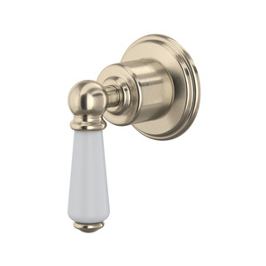 Edwardian Trim for Volume Controls and Diverters - Satin Nickel with Metal Lever Handle | Model Number: U.3240L-STN/TO - Product Knockout