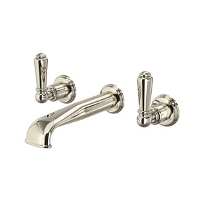 Edwardian™ Wall Mount Lavatory Faucet Trim With U-Spout - Polished Nickel | Model Number: U.3560L-PN/TO-2