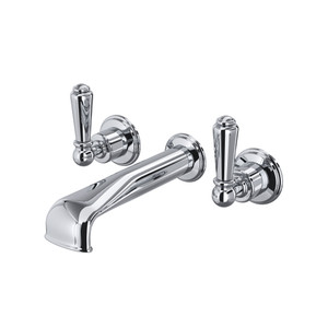 Edwardian™ Wall Mount Tub Filler Trim With U-Spout - Polished Chrome | Model Number: U.3580L-APC/TO