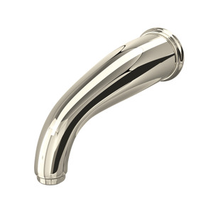 Edwardian 8 1/4 Inch Wall Mount Bathtub Spout - Polished Nickel | Model Number: U.3805PN - Product Knockout