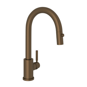 Holborn Pulldown Bar and Food Prep Faucet - English Bronze with Metal Lever Handle | Model Number: U.4043EB-2 - Product Knockout