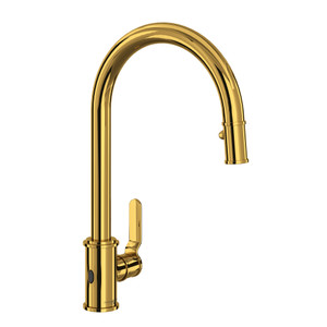 Armstrong™ Pull-Down Touchless Kitchen Faucet - Unlacquered Brass | Model Number: U.4534HT-ULB-2