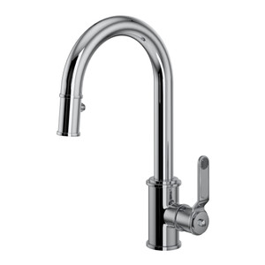 Armstrong Pulldown Bar and Food Prep Faucet - Polished Chrome with Metal Lever Handle | Model Number: U.4543HT-APC-2 - Product Knockout
