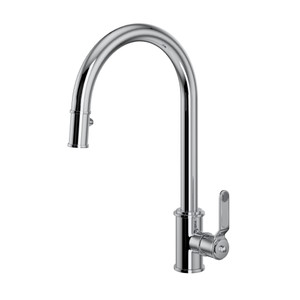 Armstrong Pulldown Kitchen Faucet - Polished Chrome with Metal Lever Handle | Model Number: U.4544HT-APC-2 - Product Knockout