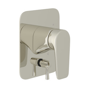 DISCONTINUED-Hoxton Pressure Balance Trim with Diverter - Polished Nickel with Metal Lever Handle | Model Number: U.5436NLS-PN - Product Knockout