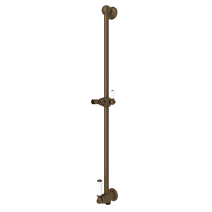 Rail de douche avec contrôle de débit et coude de raccordement intégrés Edwardian - Bronze anglais  | Numéro de modèle: U.5535EB - Produit épuisé