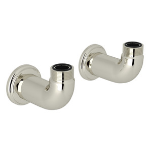 Pair of Wall Unions - Polished Nickel | Model Number: U.6381PN - Product Knockout