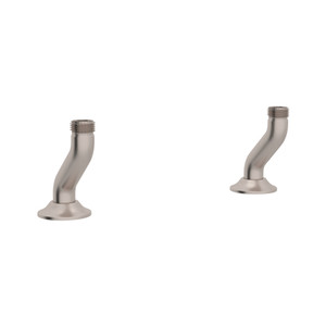 Georgian Era Deck Unions for Bridge Faucet - Satin Nickel | Model Number: U.6793STN-2 - Product Knockout