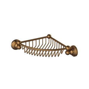 Edwardian™ Wall Mount Corner Basket - English Bronze | Model Number: U.6916EB