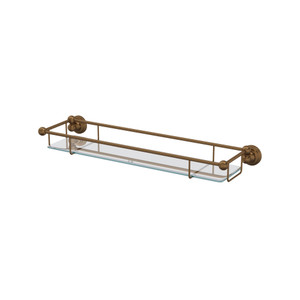 Edwardian™ Wall Mount Tempered Glass Vanity Shelf - English Bronze | Model Number: U.6953EB