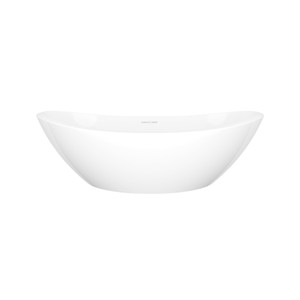 Amalfi 22" x 13" Oval Vessel Lavatory Sink - Standard White (Gloss) | Model Number: VB-AML-55-NO