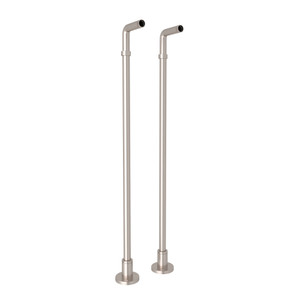Floor Pillar Legs or Supply Unions - Set of 2 - Satin Nickel | Model Number: ZA386-STN - Product Knockout