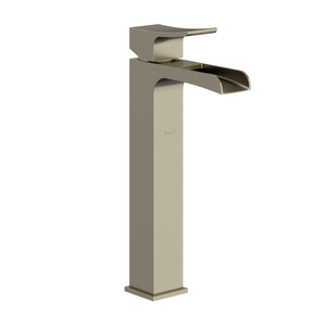DISCONTINUED-Zendo Single Handle Tall Bathroom Faucet with Trough - Brushed Nickel | Model Number: ZLOP01BN-10 - Product Knockout