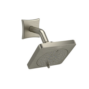 2-Jet Shower Head With Arm 1.5 GPM - Brushed Nickel | Model Number: 326BN-15 - Product Knockout