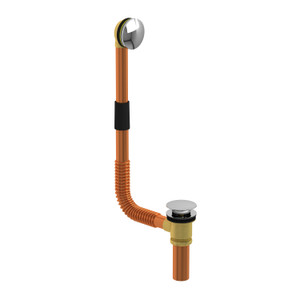 DISCONTINUED Overflow push drain - Chrome | Model Number: 6002C